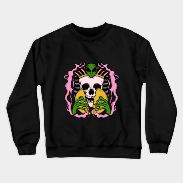 Alien Invasion Crewneck Sweatshirt by mystiza_art